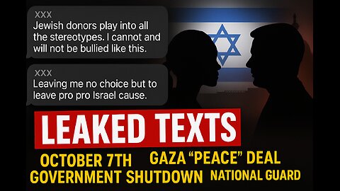 Gov Shutdown, Oct 7th, Candace drops Texts, Peace treaty, National Guard, and more! EP: 45
