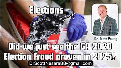 Did we just see the GA 2020 Election Fraud proven in 2025?