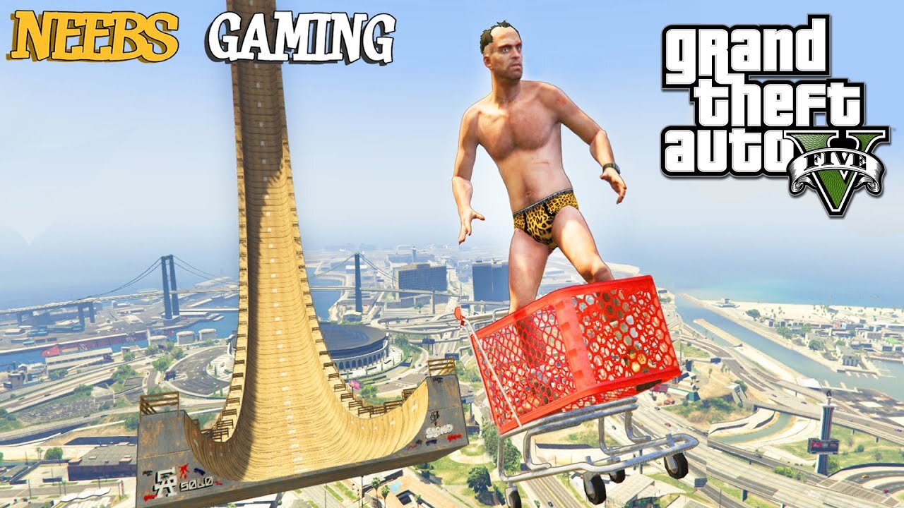 GTA 5 MODS - EXTREME VERTICAL RAMP - FUNNY VEHICLES MOD (Grand Theft Auto Gameplay Video)