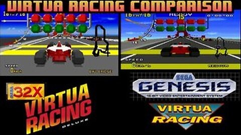 Virtua Racing comparison Sega Genesis vs Sega 32X