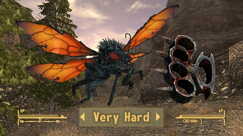 Destroying Cazadores With Spiked Knuckles On "Very Hard" In Fallout New Vegas