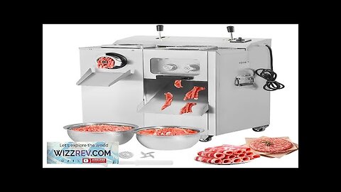 Commercial Electric Meat Grinder Slicer 14 Lbs/Min Sausage Stuffer Maker Kitchen Review