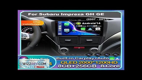 Android 14 Carplay Auto For Subaru Impreza GH GE 2007 2008 2009 Review