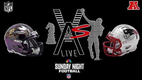 VAS Live | SNF Ravens Patriots | Drake Maye vs Lamar Jackson