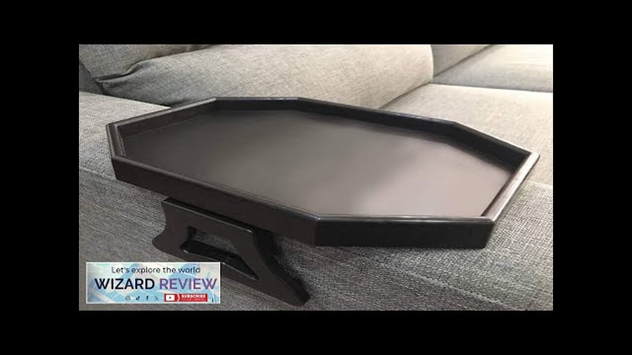 Xchouxer Sofa Arm Clip Table Armrest Tray Table Drinks/Remote Control/Snacks Holder2.5D x Review