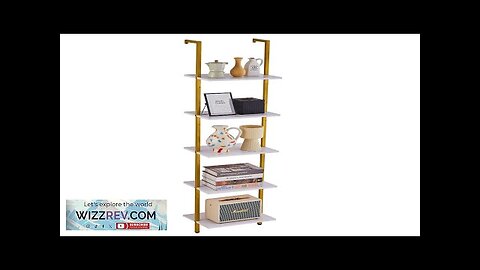 VEVOR Industrial Square Pipe Shelf 5 Tier 15.6x11.8in Wall-Mount Gold White Review