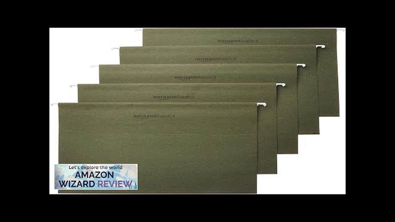 Amazon Basics Hanging Organizer File Folder Letter Size Green Review