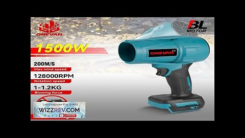 ONEVAN 200M/S 1500W Brushless Turbo Fan Blowers Electric Handheld Jet Fan Snow Review