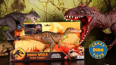 Jurassic World Chaos Theory Gigantic Trackers Suchomimus Unboxed 2025 T-Rex Dinosaur Battles @target