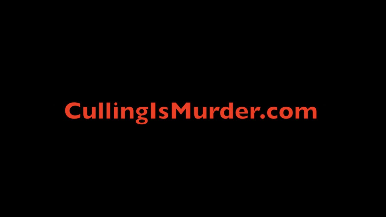 CULLING IS MURDER