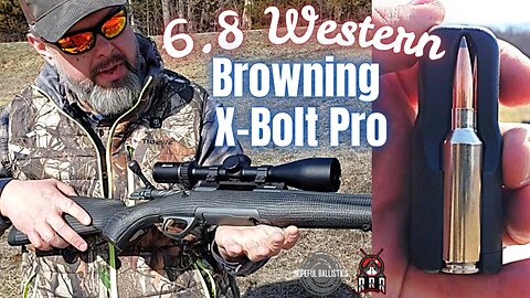 First time shooting 6.8 Western and X-Bolt Pro Carbon rifle!