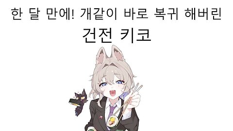 방송 은퇴 선언 후 한 달 만에 개같이 복귀 해버린 스시녀 건전키코