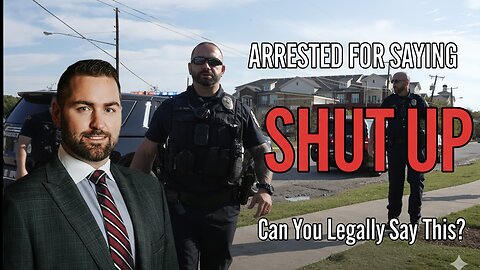 Texas Cops Arrest Man for Saying 'Shut Up' - Qualified Immunity DESTROYED | Legal Breakdown