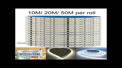 10m 20m 50m 220V LED Strip Light 2835 120LEDs/m 8mm Width Self Review