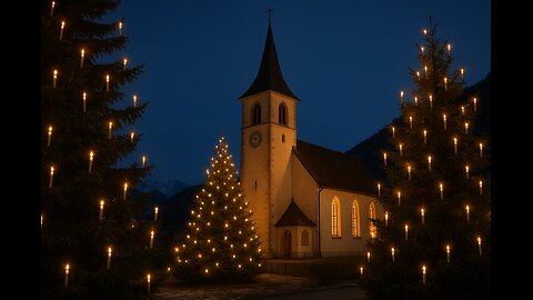 Switzerland still lights church Christmas trees with real candles — a 100+ year tradition 🎄🕯️