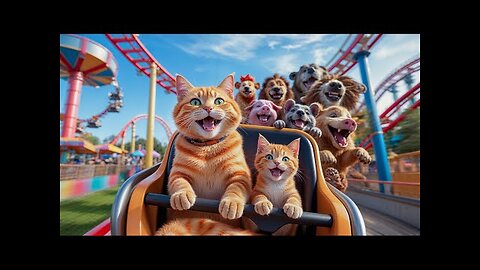 Mama Cat Sell Salmon Maki To Make Kitten's Dream of Going to The Amusement Park Come True! 🐾❤️