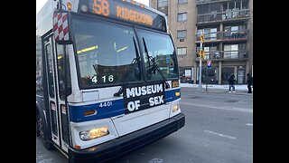 Am On The Q58 Orion VII Next Generation MTA Citybus with Drak blue Seats in 6:30 Am