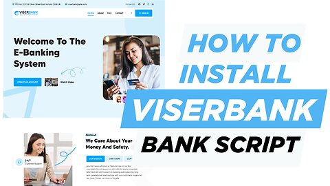 ViserBank Script Tutorial : How to INSTALL ViserBank - Digital Banking System