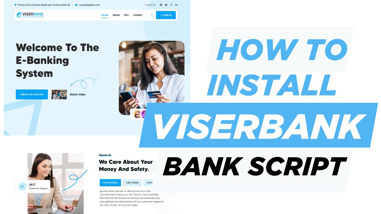 ViserBank Script Tutorial : How to INSTALL ViserBank - Digital Banking System