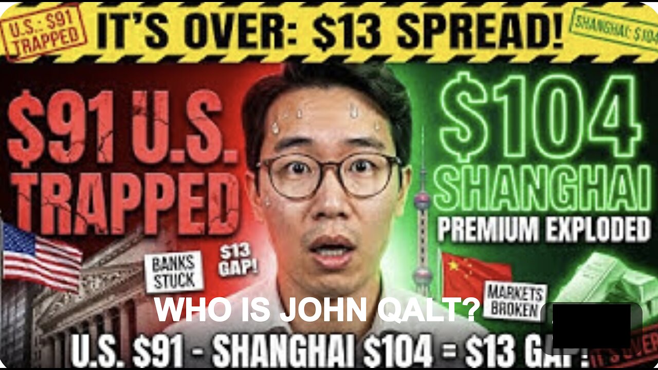 JOHN QALT W/ ASIAN GUY IT’S OVER: The Spread Just Exploded to $13, Shanghai $104! (Banks R TRAPPED)