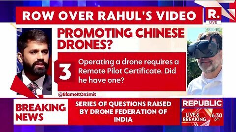 ‘Chinese Drone Tech Is Invasive And Threatens National Security’, Vishal Saxena On Rahul Drone Row