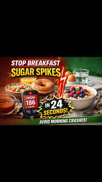 Stop Breakfast Sugar Spikes in 24 Seconds | Avoid Morning Blood Sugar Crashes
