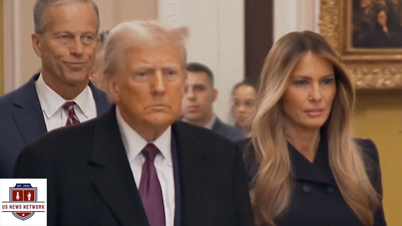 BREAKING NEWS: Trump Briefly Speaks To Reporters As He And Melania Visit Capitol Hill