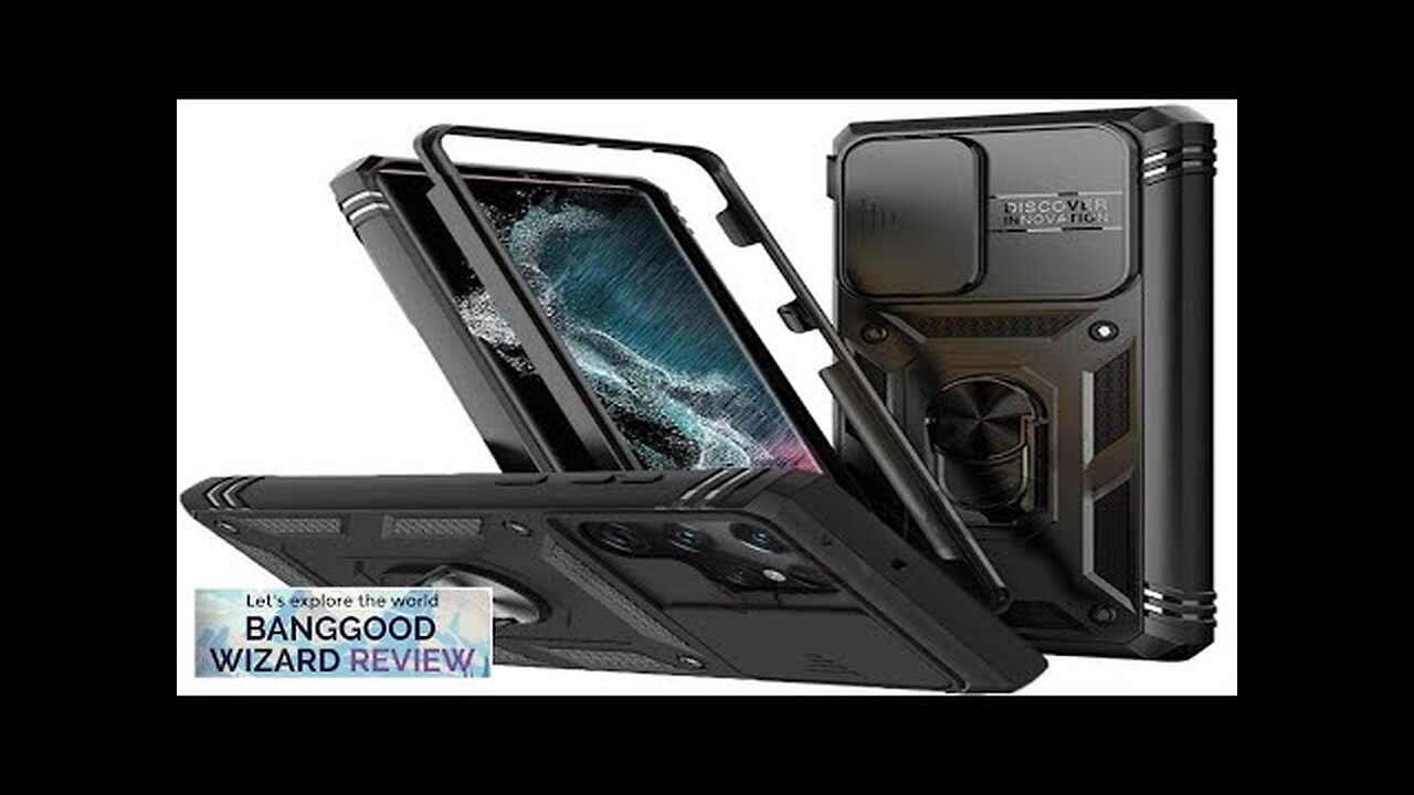 Multi-layers Shockproof Mobile Phone Case with Metal Patch Ring Holder Hard PC+TPU Review