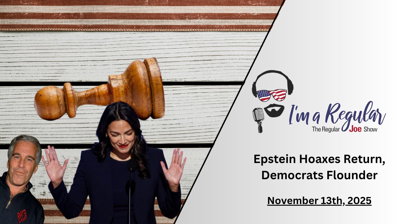 Epstein Hoaxes Galore + The End Of The Shutdown + Congressional Conundrum: The Regular Joe Show LIVE