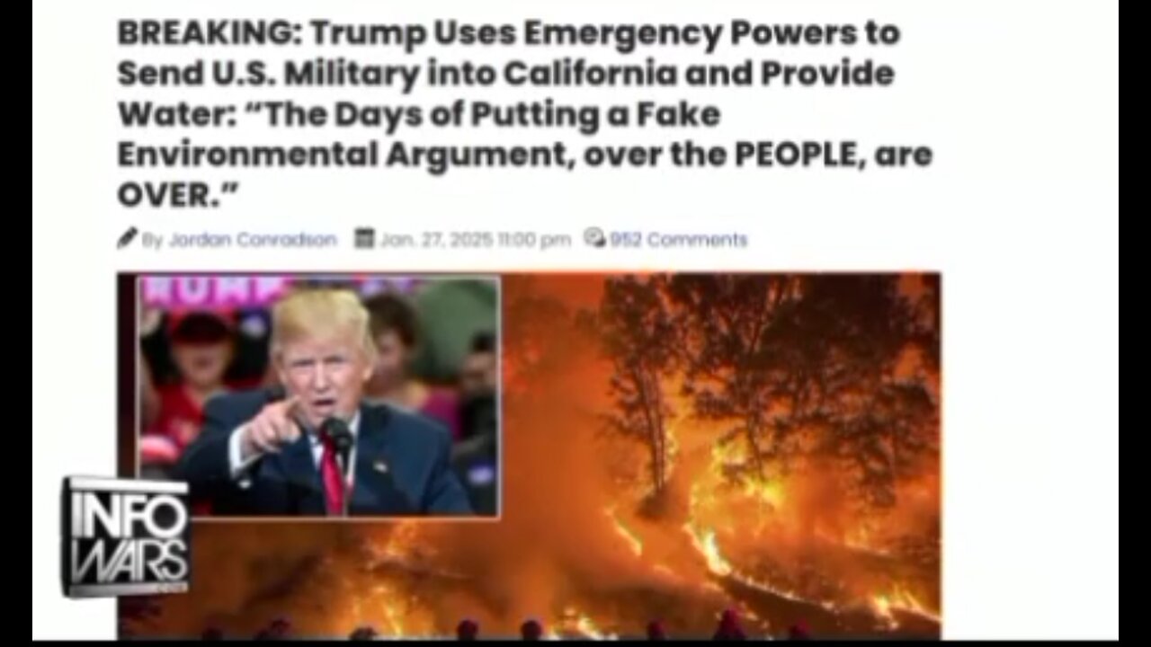 Trump uses Executive Power To put Out Fires