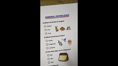 General knowledge Quiz