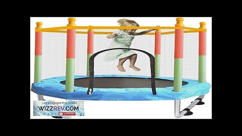 Toddler Trampoline for Kids Ages 1-8 55'' Small Trampoline with Safety Enclosure Review