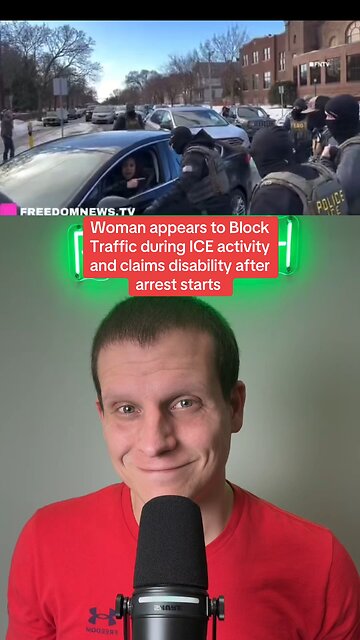 Woman blocks traffic during ICE activity in Minneapolis and claims disability after arrest