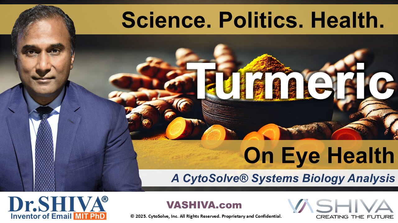 Dr.SHIVA® LIVE: Turmeric on Eye Health @CytoSolve® Systems Analysis