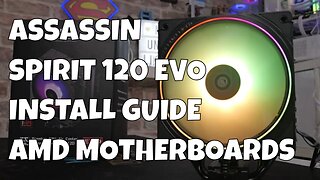 How To Install Thermalright Assassin Spirit 120 EVO ARGB AMD AM4 AM5 Motherboard