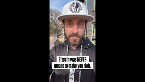 People get mad when I say this… but Bitcoin was never supposed to “make you rich. 💯💎