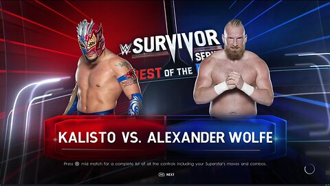 WWE 2k22 Kalisto vs Alexander Wolfe