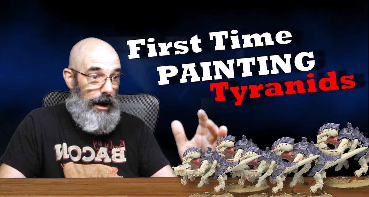 "Painting My First Tyranid Miniature: A Beginner's Warhammer 40K Journey!"