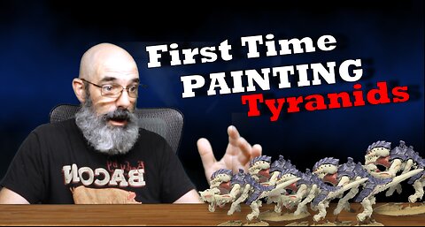 "Painting My First Tyranid Miniature: A Beginner's Warhammer 40K Journey!"