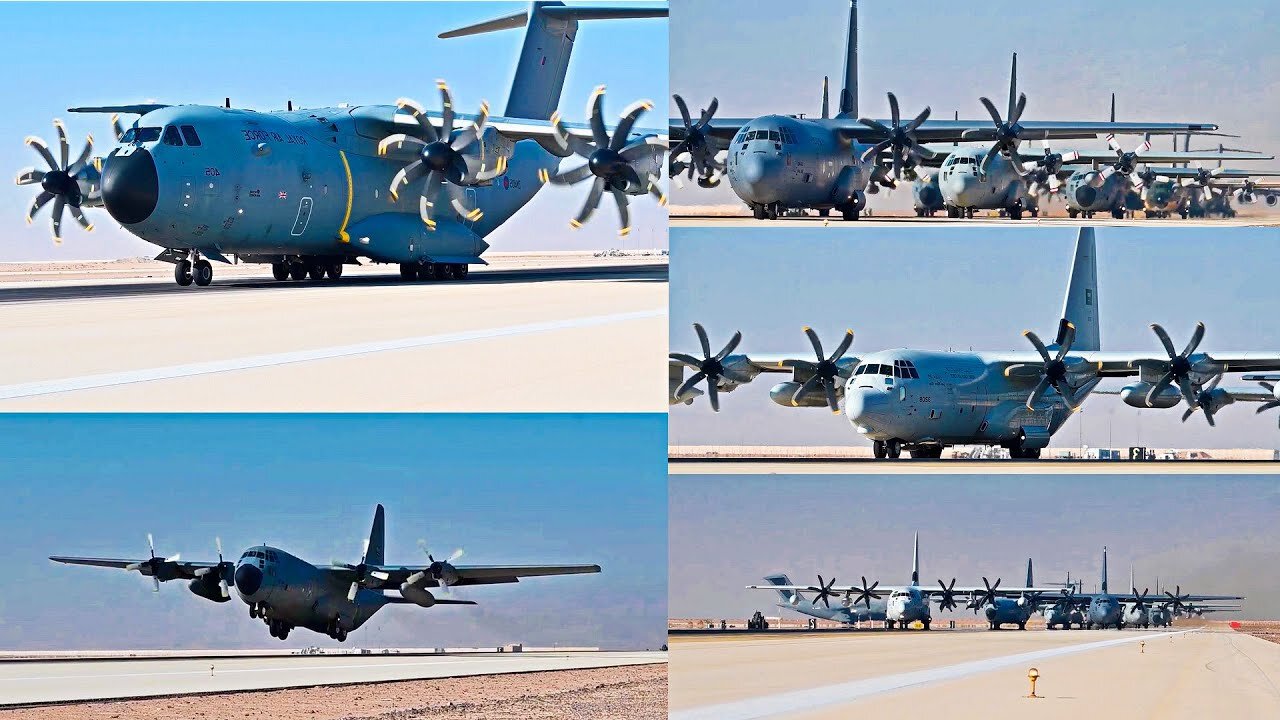 MASSIVE Elephant Walk 2024 Takes Off with TUWAIQ-4 Aircraft Lineup!