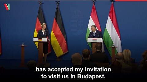 Press conference of Hungary´s PM Viktor Orbán and German AfD President Alice Weidel