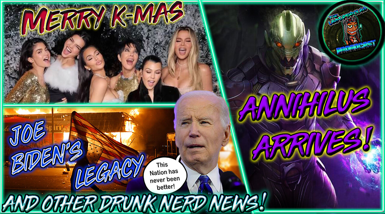 The Underground Broadcast #35 - A Kardashian X-Mas, Biden's Legacy, Annihilus & More Drunk News!