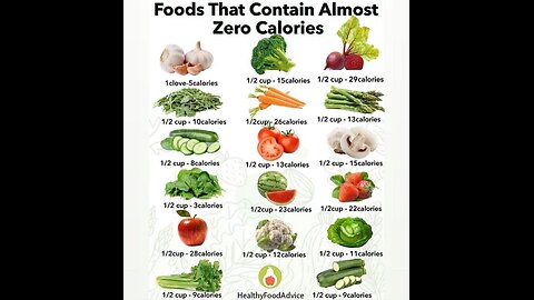 Foods that contains almost zero calories