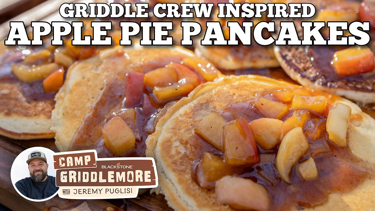 Apple Pie Pancakes on the Blackstone Camping Griddle