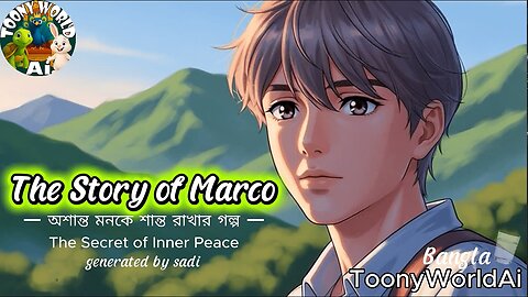 The Story of Marco | মনকে শান্ত রাখার গল্প | The Secret of Inner Peace | ToonyWorldAi