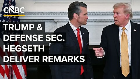 LIVE: President Trump and Secretary of Defense Pete Hegseth make an announcement. — 12/22/2025