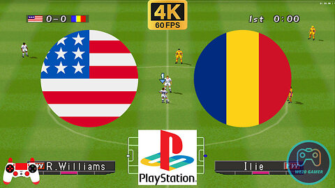 USA vs Romania - Winning Eleven 2000 (ps1)