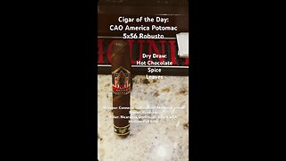 CAO America Potomac 5x56 Robusto #Shorts #Short #CigarOfTheDay #BarberPole #CigarReview