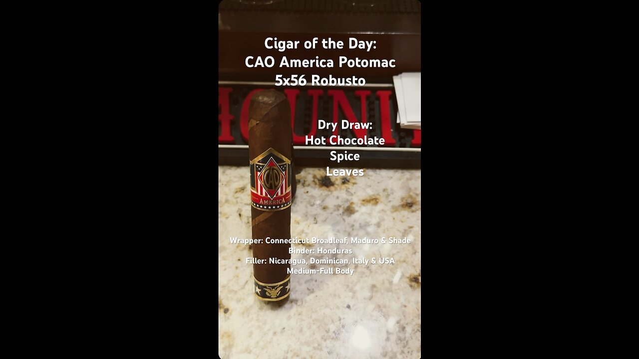 CAO America Potomac 5x56 Robusto #Shorts #Short #CigarOfTheDay #BarberPole #CigarReview