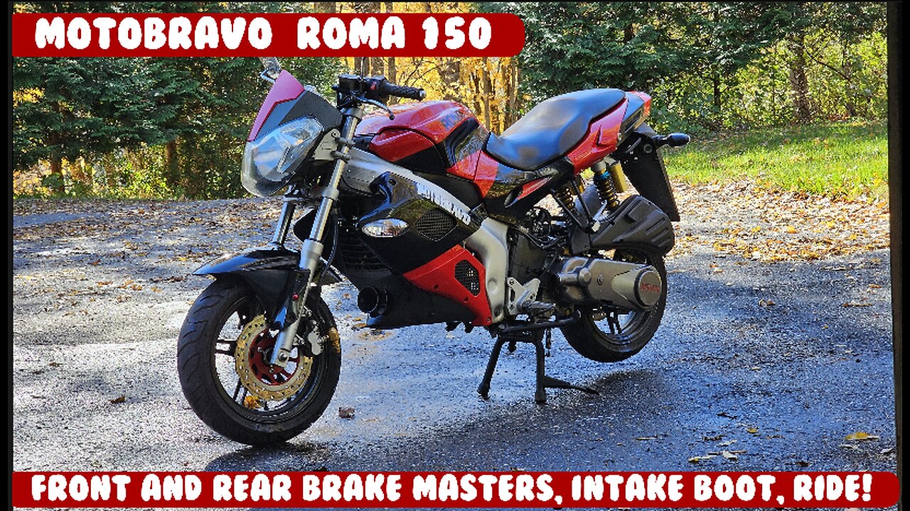 PT2 Motobravo Roma 150cc Front, rear master w levers, intake boot, long ride, runs good